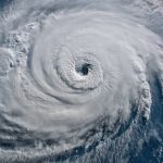 satellite view of hurricane