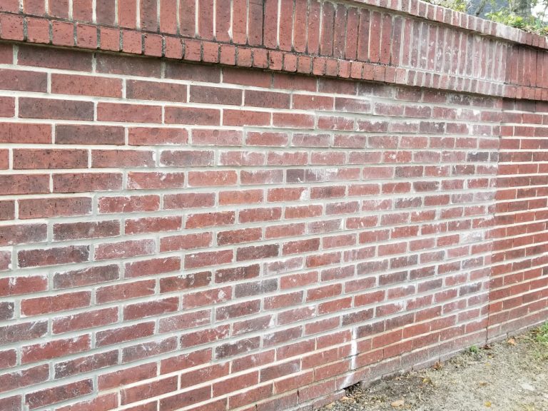 Brick Wall With Efflorescence