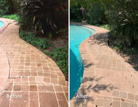 Paver Repair Before and After
