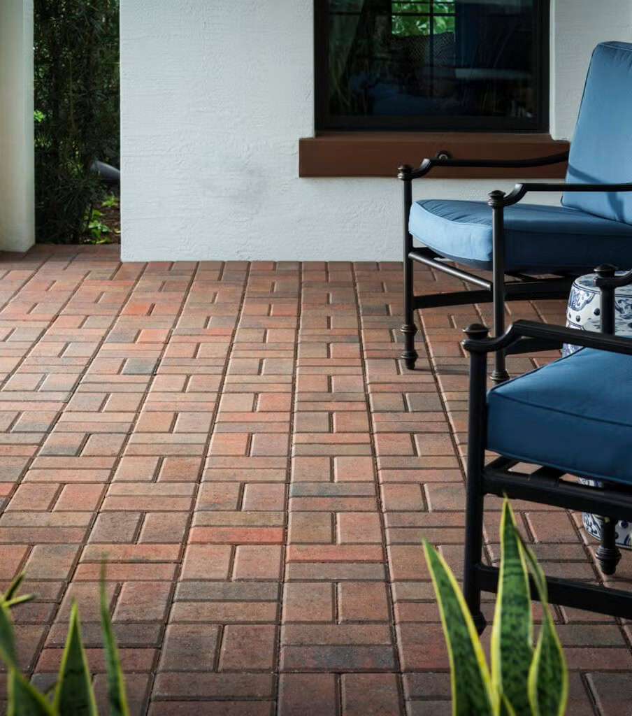 Brick Basketweave Pattern Patio