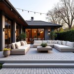 Creative Modern Brick Patio